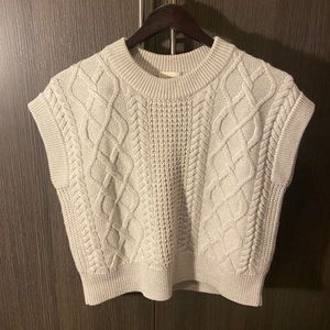Aritzia Wilfred Crop sweater vest